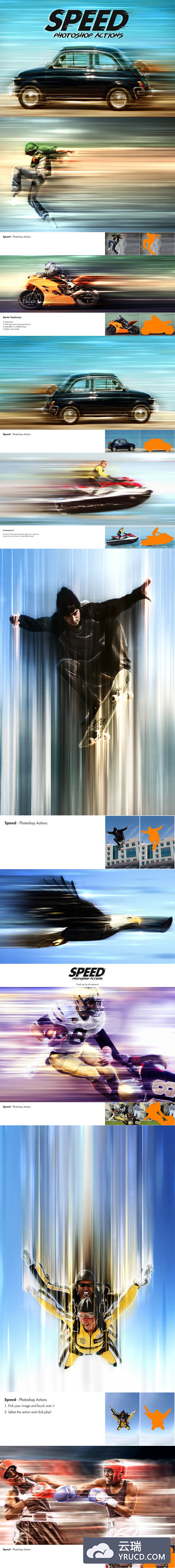 将图像一键美化成带有时尚复古质感的加速度质感的神奇photoshop动作预设