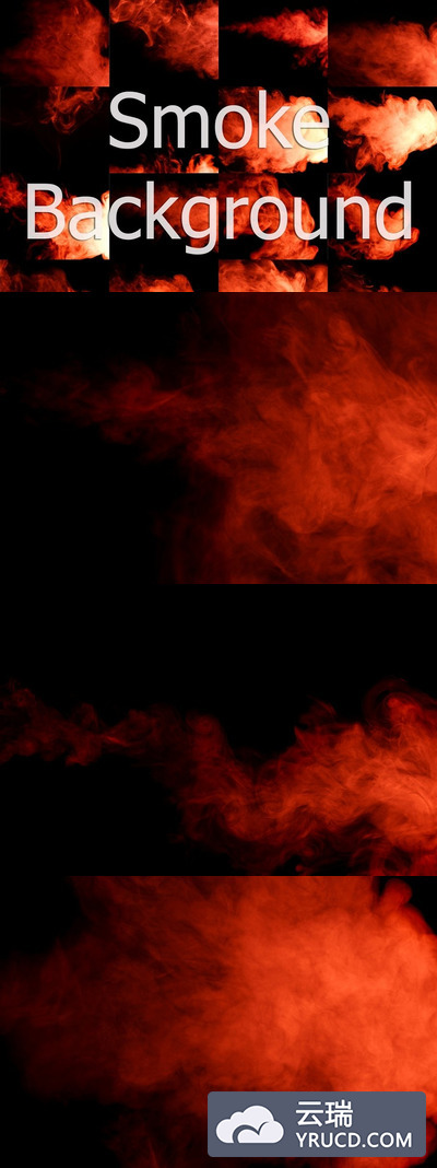 抽象的红色烟雾素材 Abstract red smoke hookah.