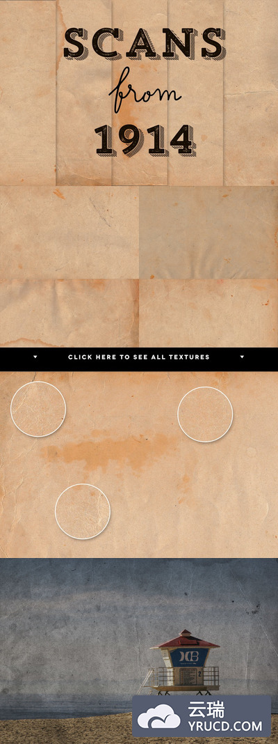 1941怀旧背景纹理素材 Scans from 1914 Paper Pack+Freebies