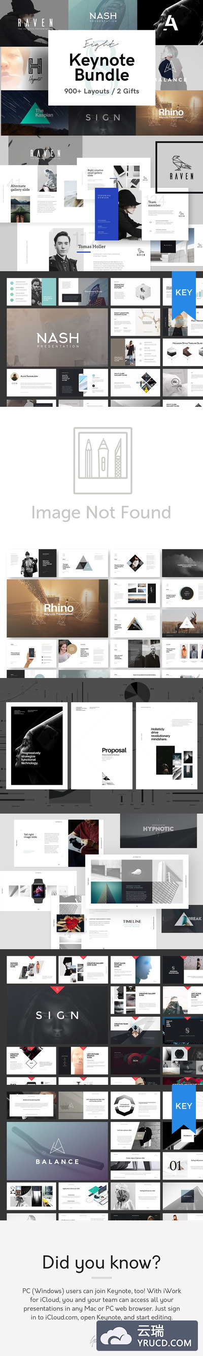 8种时尚的keynote模版 8 Keynote Presentation Bundle