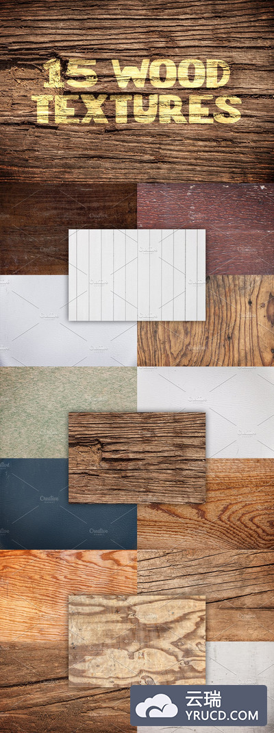 木纹背景纹理素材包 Wood Textures Pack 4