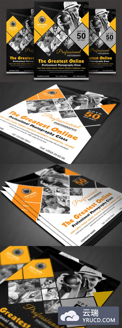 照片摄影海报模版 Photography Flyer