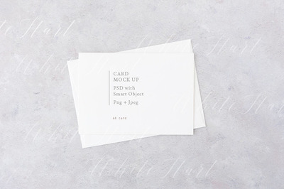 A6 尺寸的卡片样机 A6 card mock up - landscape