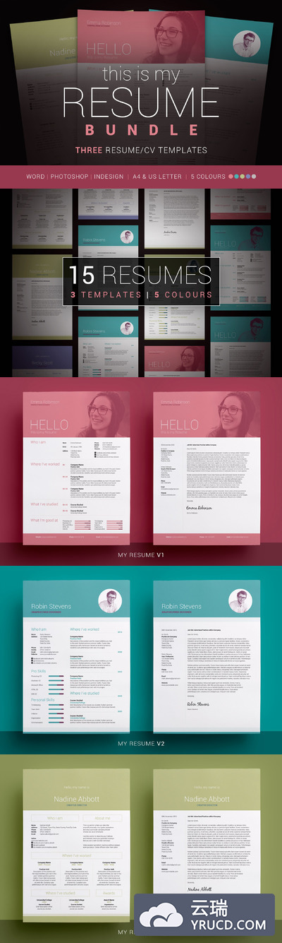 高端简历模版套装 My Resume Template Bundle