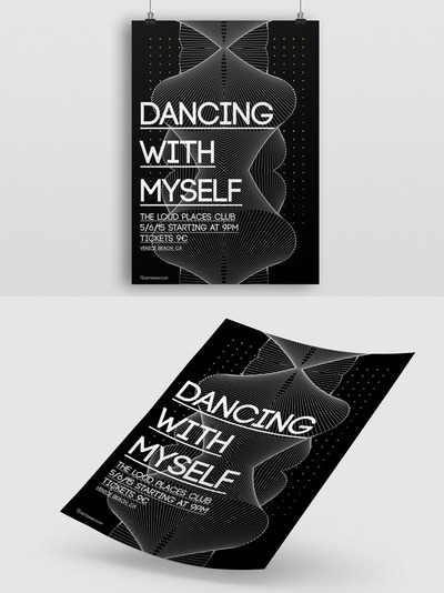 时尚抽象多用途的液体大理石质感海报宣传单DM设计模板-7