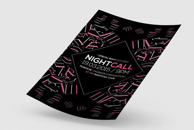 时尚抽象多用途的液体大理石质感海报宣传单DM设计模板-9