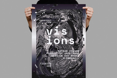 时尚抽象多用途的液体大理石质感海报宣传单DM设计模板-17