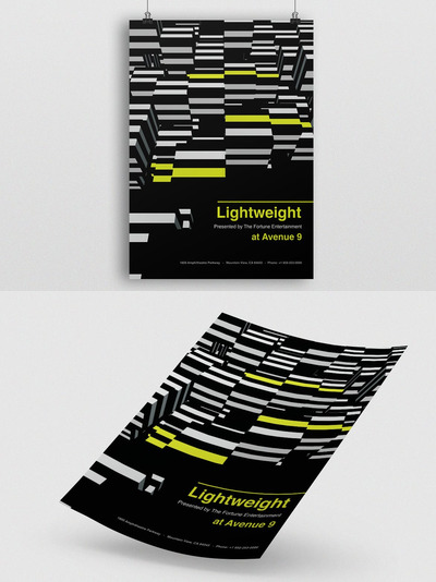 时尚抽象多用途的液体大理石质感海报宣传单DM设计模板-28