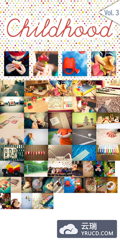 儿童时光图片素材 CHILDHOOD / Set 3 / 48x HiRes Images