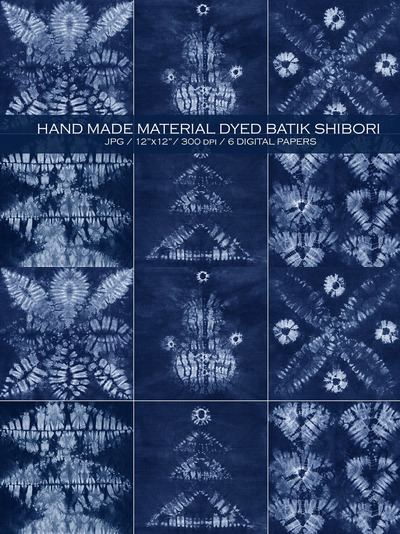 蜡染背景纹理素材 Material dyed batik. Shibori