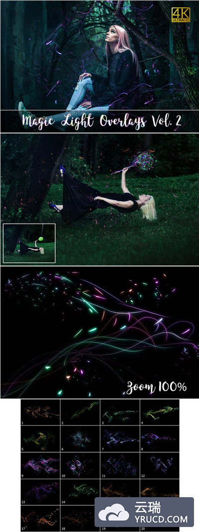 4K级模版光线素材 4K Magic Light Overlays Vol. 2