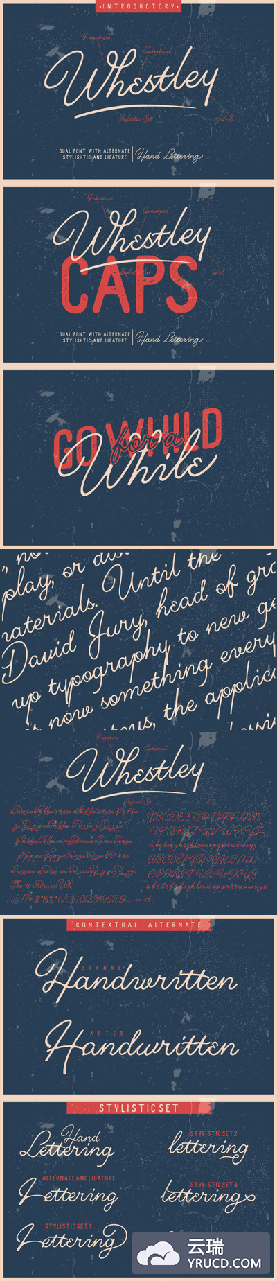 高品质的高端时尚手写签字书法英文字体Whestley Line手工刻字签名字体