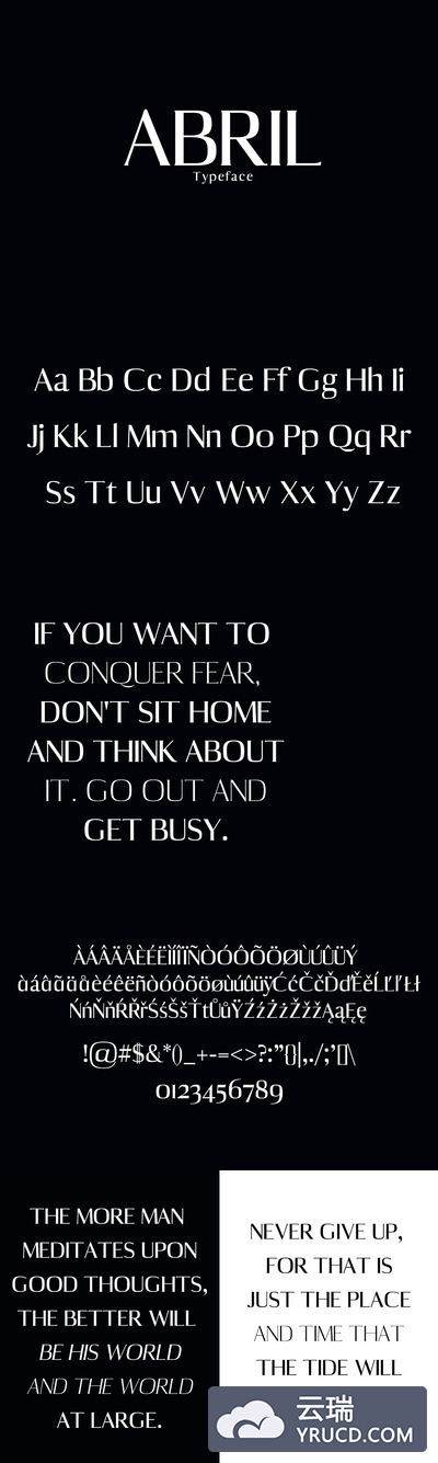 个性时尚字体 Abril Serif 7 Font Family Pack
