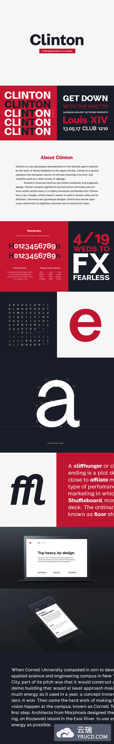 新奇的时尚高端无衬线克林顿Clinton英文字体