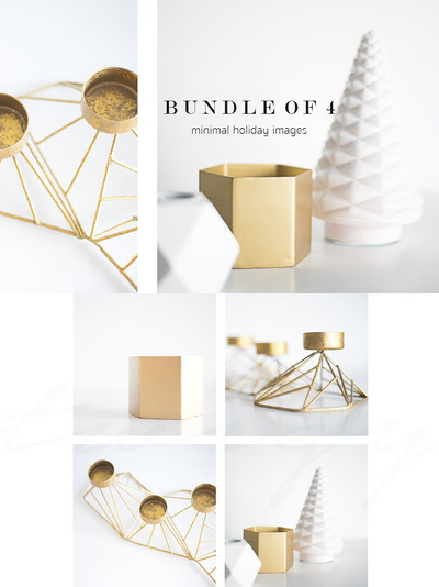 金色白色假日圣诞节图片素材 Gold & White Holiday Stock Images
