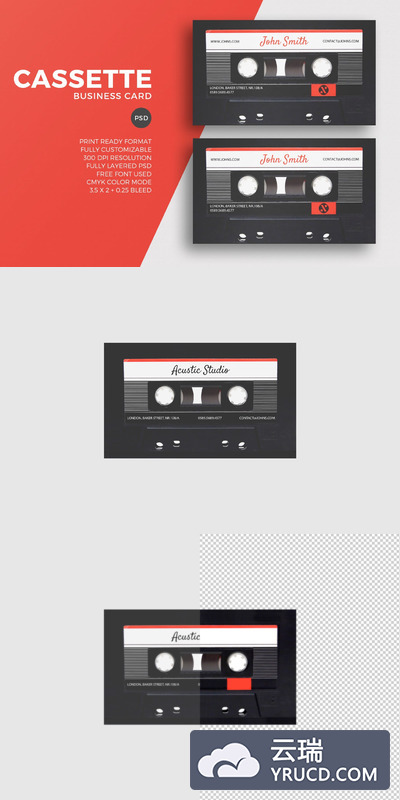 样机 | 300分辨率复古磁带元素模板