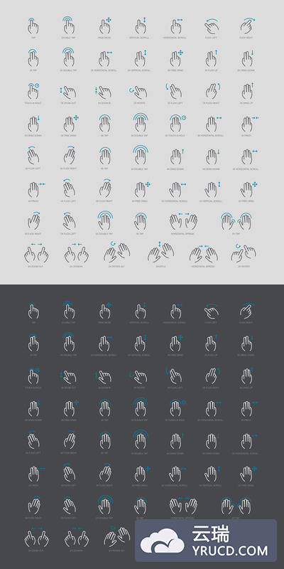 时尚高端简约的手机应用程序APP图标ICON集合