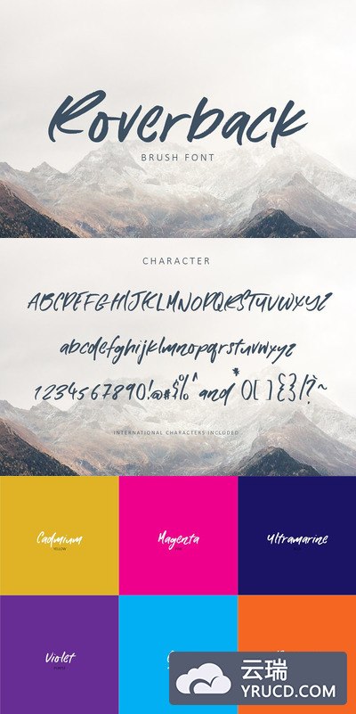 大气英文字体 Roverback Font