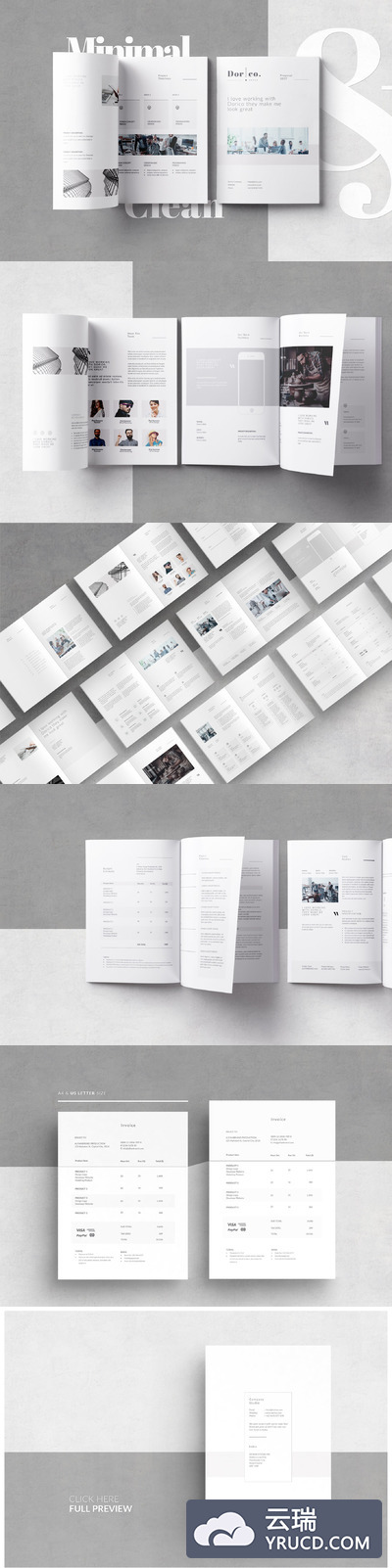 极简主义画册模版 Proposal