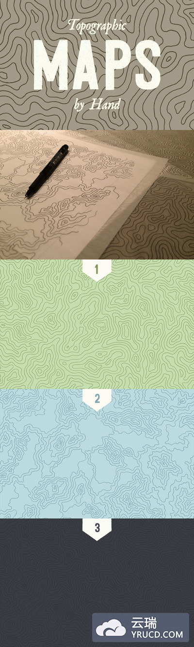 手绘时尚高端抽象的个性地图地形图等高线矢量背景底纹纹理集合