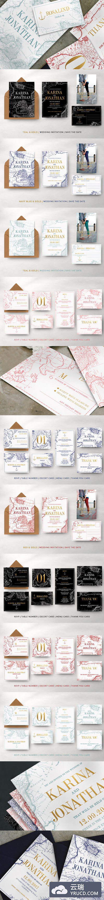 时尚高端抽象的复古世界地图纹理背景底纹海报宣传单DM欧式婚礼请帖设计模板