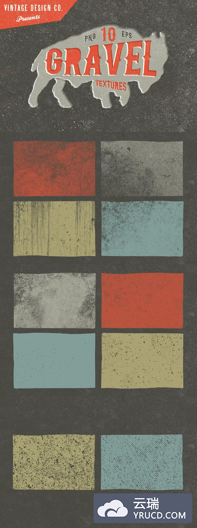 10个砾石纹理 10 Gravel Textures