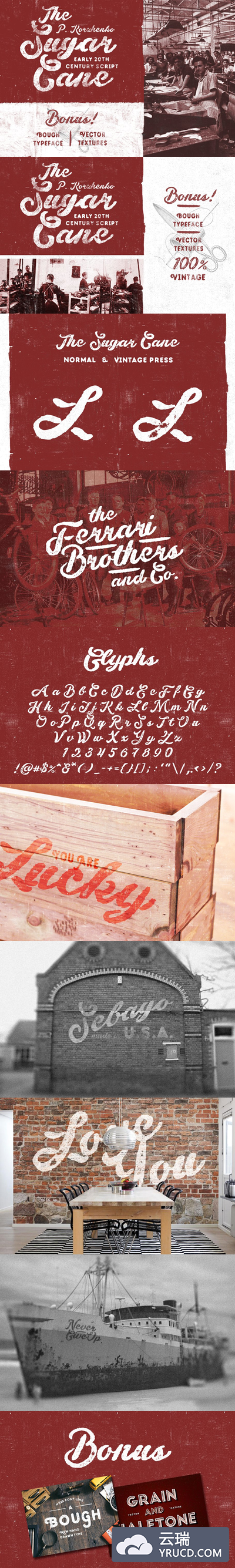 糖果字体 The Sugar Cane