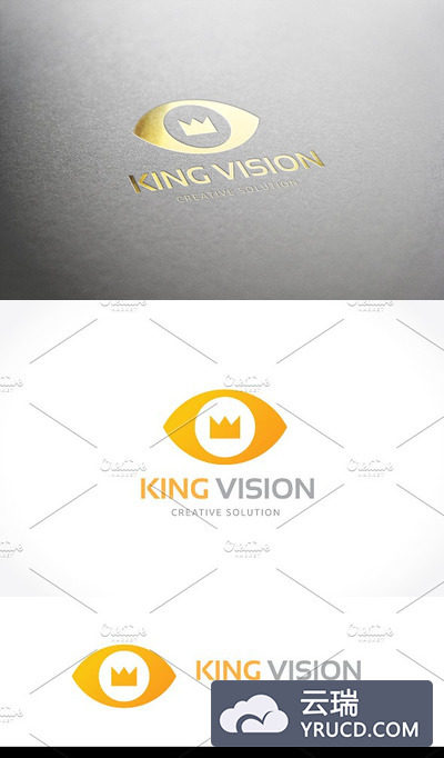 皇冠创意logo模版 King Vision