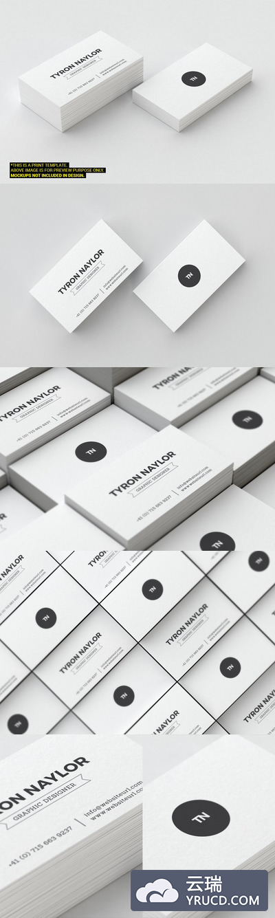 极简主义商业名片模版 Minimal Business Card Template 66