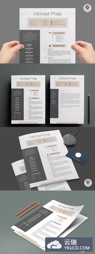 专业的简历模版 Professional resume template