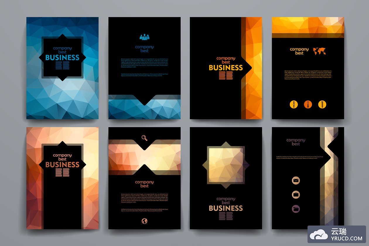 多用途商业画册模版 Business brochures