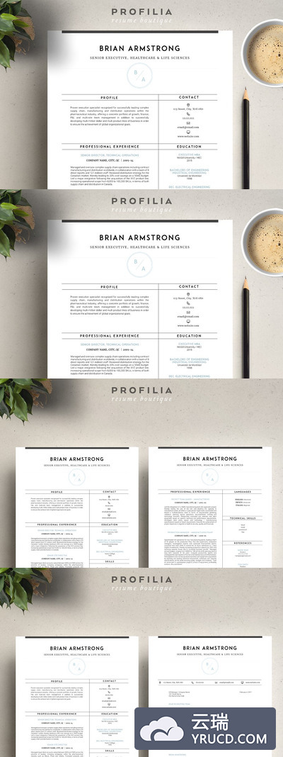 word简历模版 Word Resume & Cover letter Template