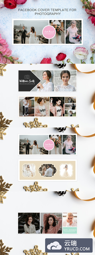 5个FB照片封面模版 5 Facebook Cover for Photography