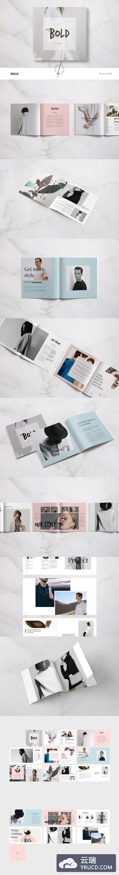 时装时尚画册杂志模版 Bold Magazine