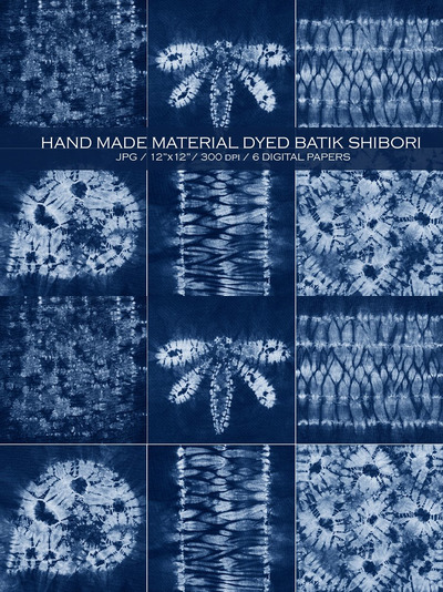 蜡染艺术背景纹理 Material dyed batik. Shibori