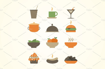 西餐图标素材 Meal2