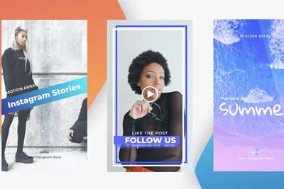 时尚动感十足的社交APP动态AE视频广告模版[AEP]