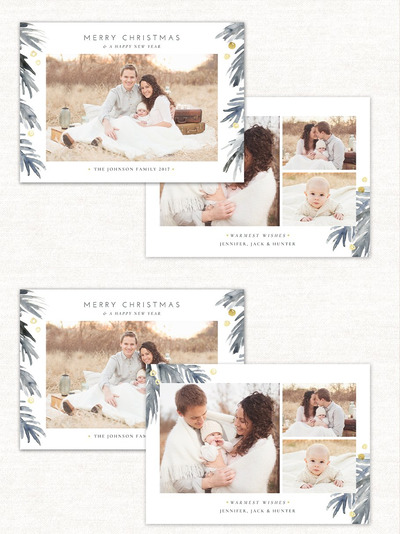 圣诞卡片模版 Christmas Card Template Holidays 149