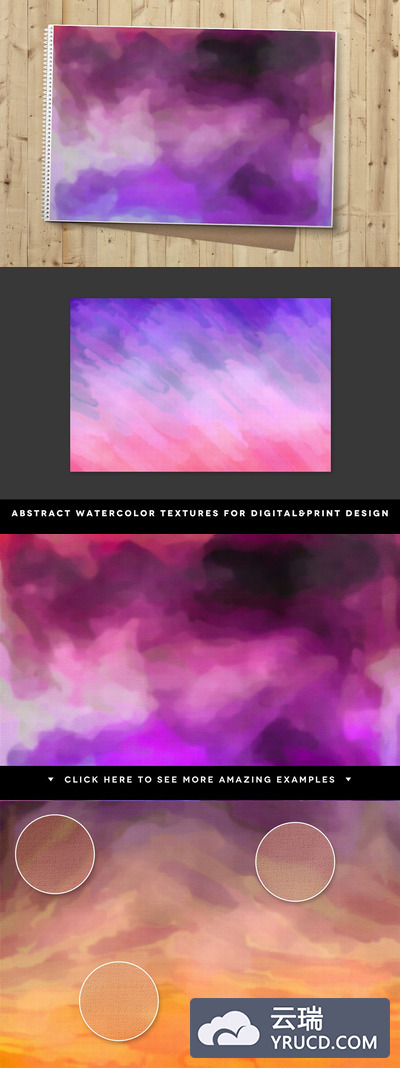 25水彩背景纹理 25 Watercolor Textures