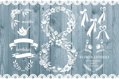 花卉邀请函 Floral number eight, card invite