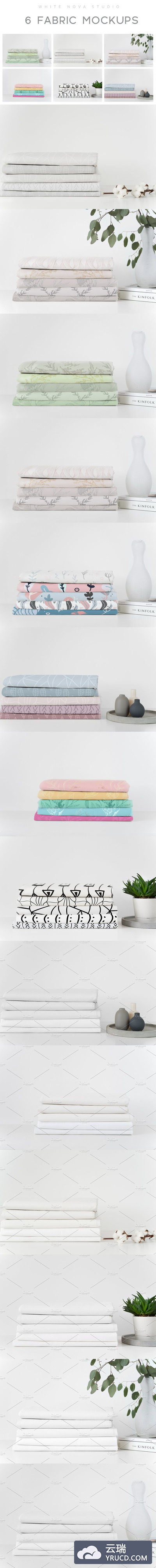 纺织物样机 Fabric Mockup Bundle #1