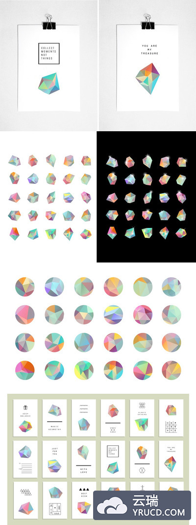 水晶创意图形 Crystals II