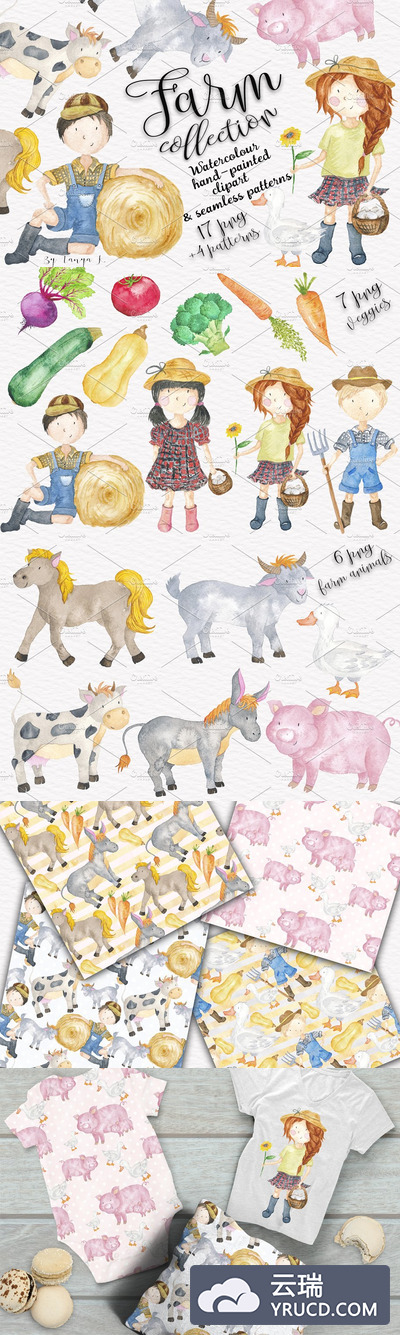 农场动物和儿童系列 Farm Animals & Kids Collection