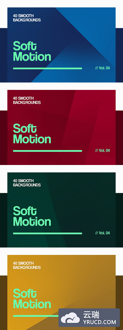 平滑多边形背景纹理 Soft Motion | Smooth Bgs | Vol. 04