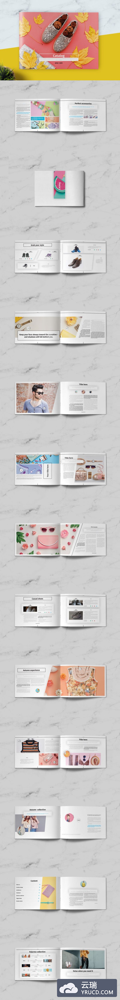 宣传册 | 30时尚运动摄影时装设计作品集模板