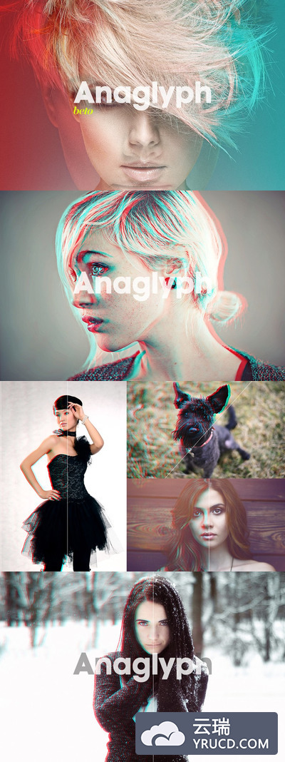 PS浮雕3D动作 Anaglyph 3D Action — The Original