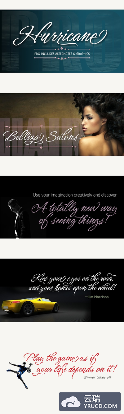 飓风字体 Hurricane Pro