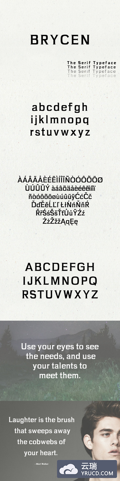 衬线专业字体系列 Brycen Serif Premium 7 Font Family