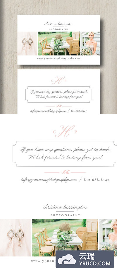 婚礼卡片模版 Moo Business Cards