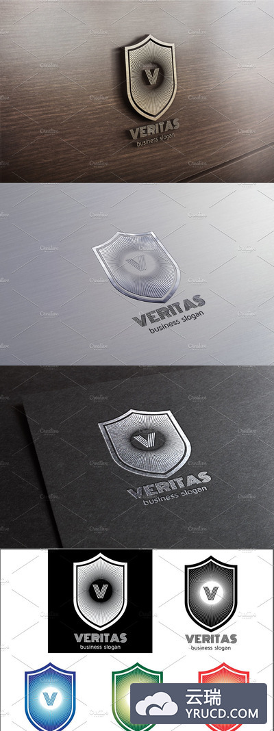 时尚的logo模版 Veritas logo